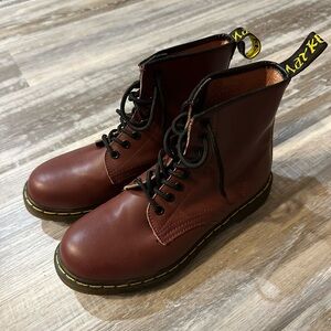 Dr. Martens Brown Leather Lace-Up Boots